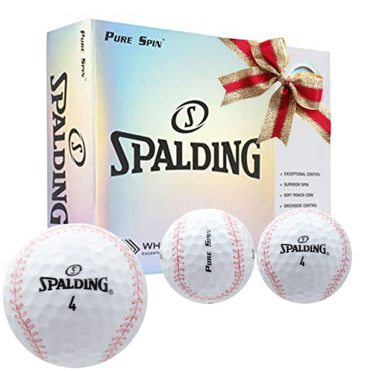 New Spalding Pure Spin Baseball Golf Balls