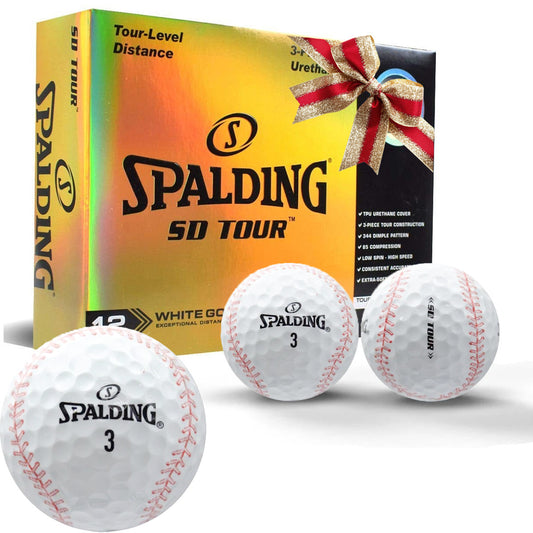 New Spalding SD Tour Baseball Golf Balls