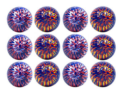 New Novelty Tie Dye Mix of Golf Balls - ReNew Golf Balls