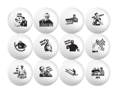New Novelty Trailer Park Boyz Deluxe Mix of Golf Balls