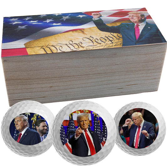 Limited Edition New Novelty Trump - 3 Golf Ball Collector Set