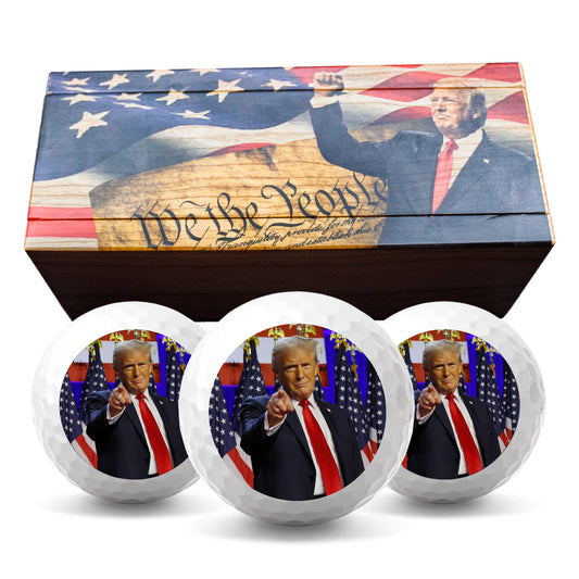 Limited Edition Trump Victory Speech - 3 Golf Ball Collector Set