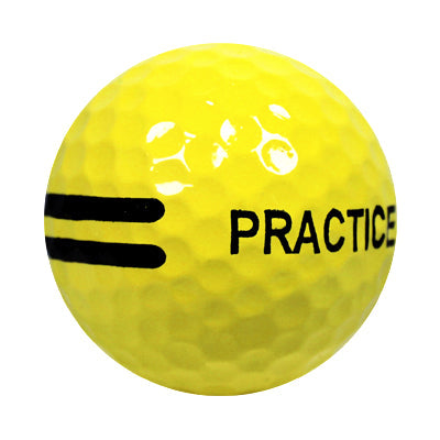 Personalized Yellow Range Balls with Black Stripe - 5 dozen to 100 dozen - ReNew Golf Balls