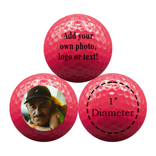 Personalized Neon Pink Golf Balls