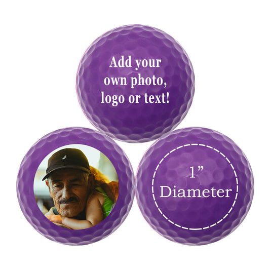 Personalized Purple Golf Balls - New