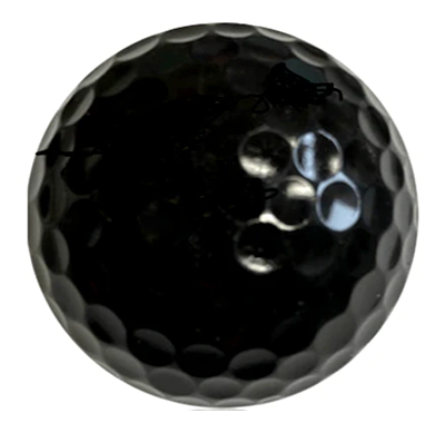 blank black colored personalized golf ball