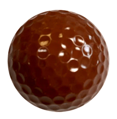 blank brown colored golf ball