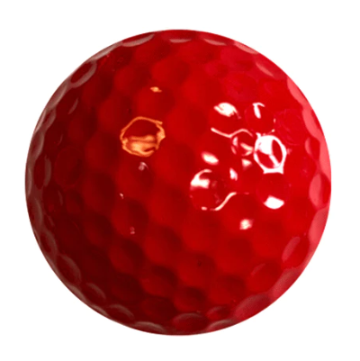 blank cherry red colored golf balls