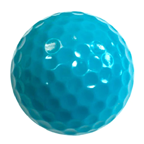 blank turquoise blue colored golf balls
