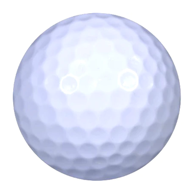blank white colored golf balls
