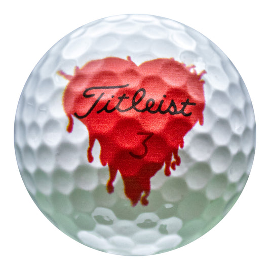 Refurbished Titleist Pro V1x Bleeding Heart Golf Balls