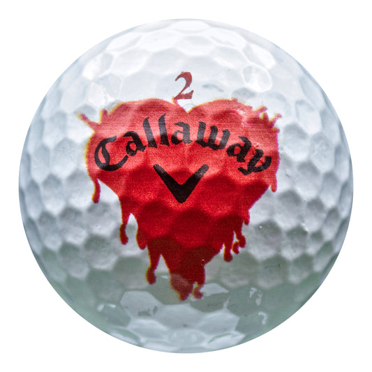 Refurbished Callaway Chrome Soft Bleeding Hearts Golf Balls