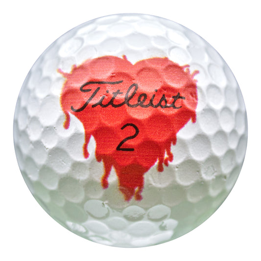 Refurbished Titleist AVX Bleeding Hearts Golf Balls