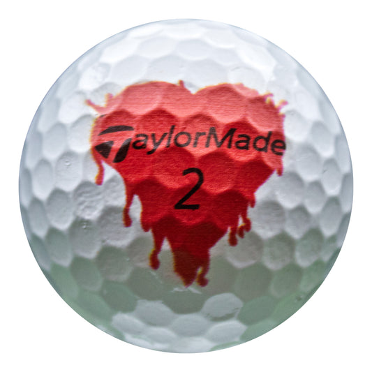 Refurbished TaylorMade TP5 Bleeding Hearts Golf Balls