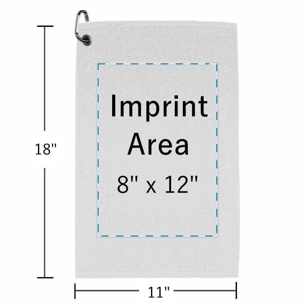 12 Custom Printed Golf Towels 11" x 17" - ReNew Golf Balls