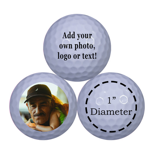 Personalized White Golf Balls - New