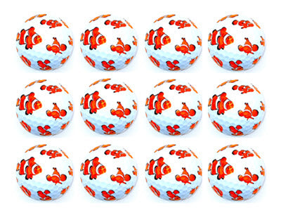 New Novelty Clown Fish Golf Balls - ReNew Golf Balls