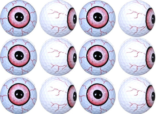1 dozen Red Blood Shot Eyeball golf balls