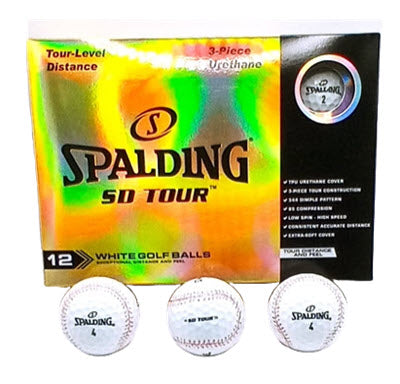 New Spalding SD Tour Baseball Golf Balls