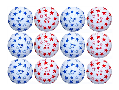 New Novelty Patriotic Stars Mix Golf Balls - ReNew Golf Balls