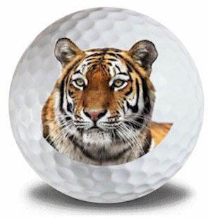 New Novelty Tiger Golf Balls